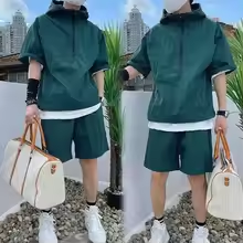 סט קז׳ואל אוברסייז לגברים Urban Khaki