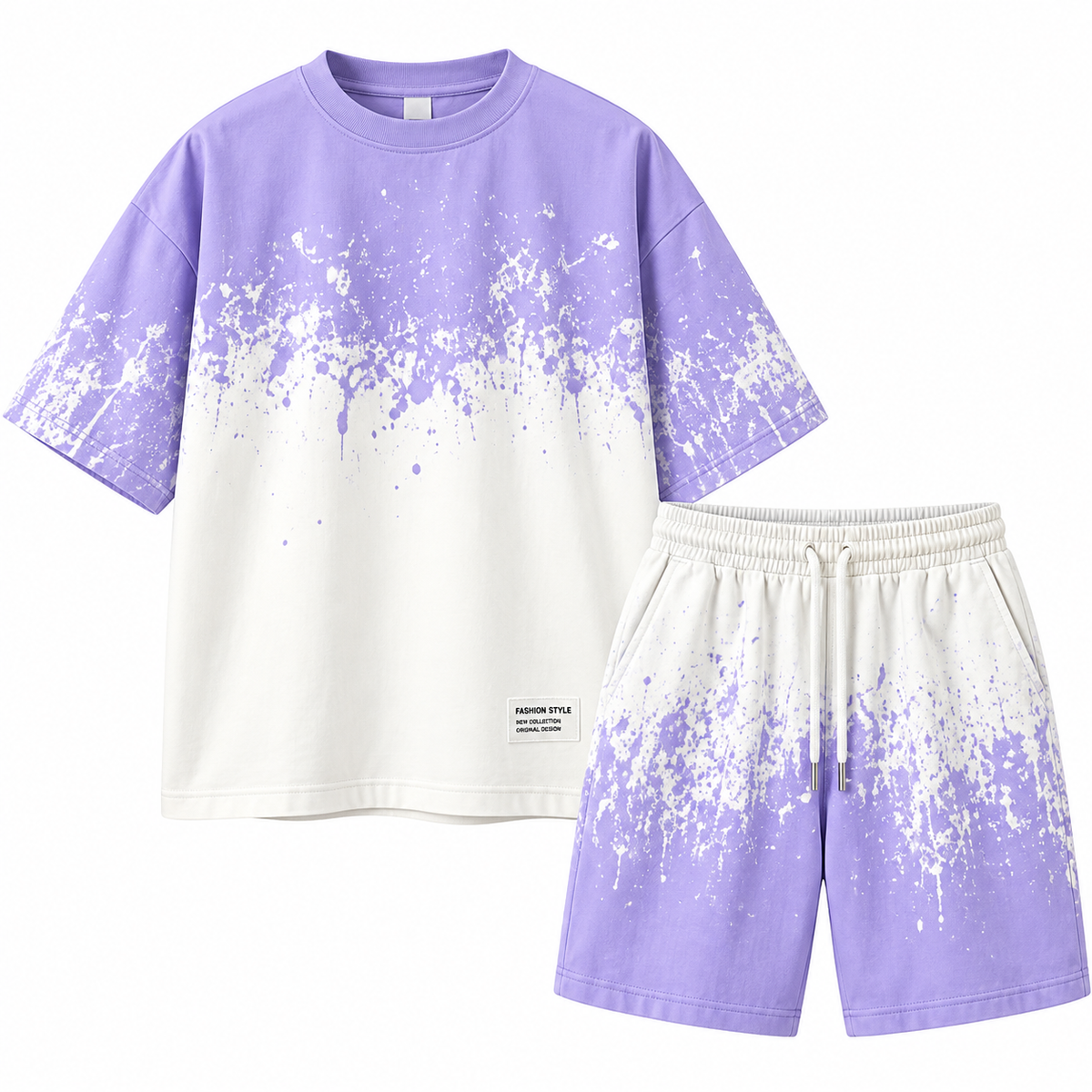 סט אוברסייז לגברים Purple Gradient