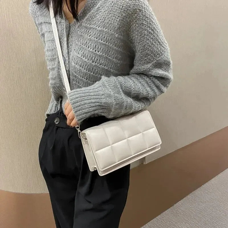תיקי נשים כתף מעצבים מותגים אופנה PU קטן נשי Crossbody תיק עור מפוצל כתף תיקי נשים שקוף קלאסי מגמת תיקי נשים - GUTTE