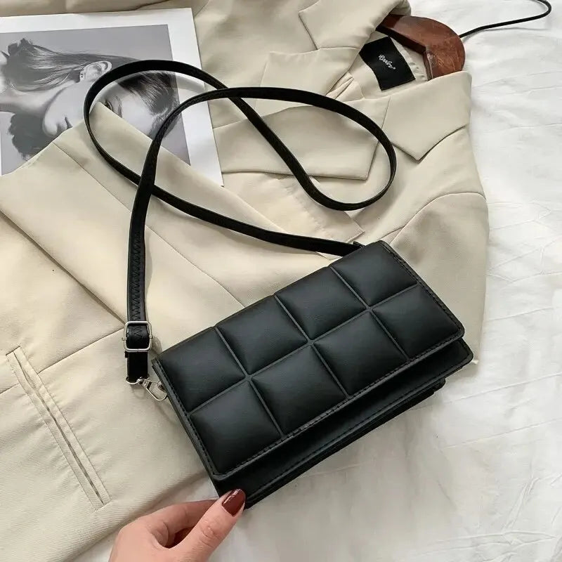 תיקי נשים כתף מעצבים מותגים אופנה PU קטן נשי Crossbody תיק עור מפוצל כתף תיקי נשים שקוף קלאסי מגמת תיקי נשים - GUTTE