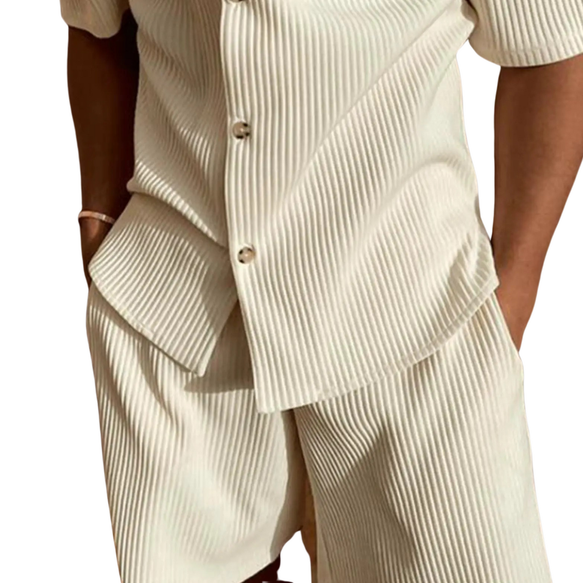 Lini Beige Corduroy Suit