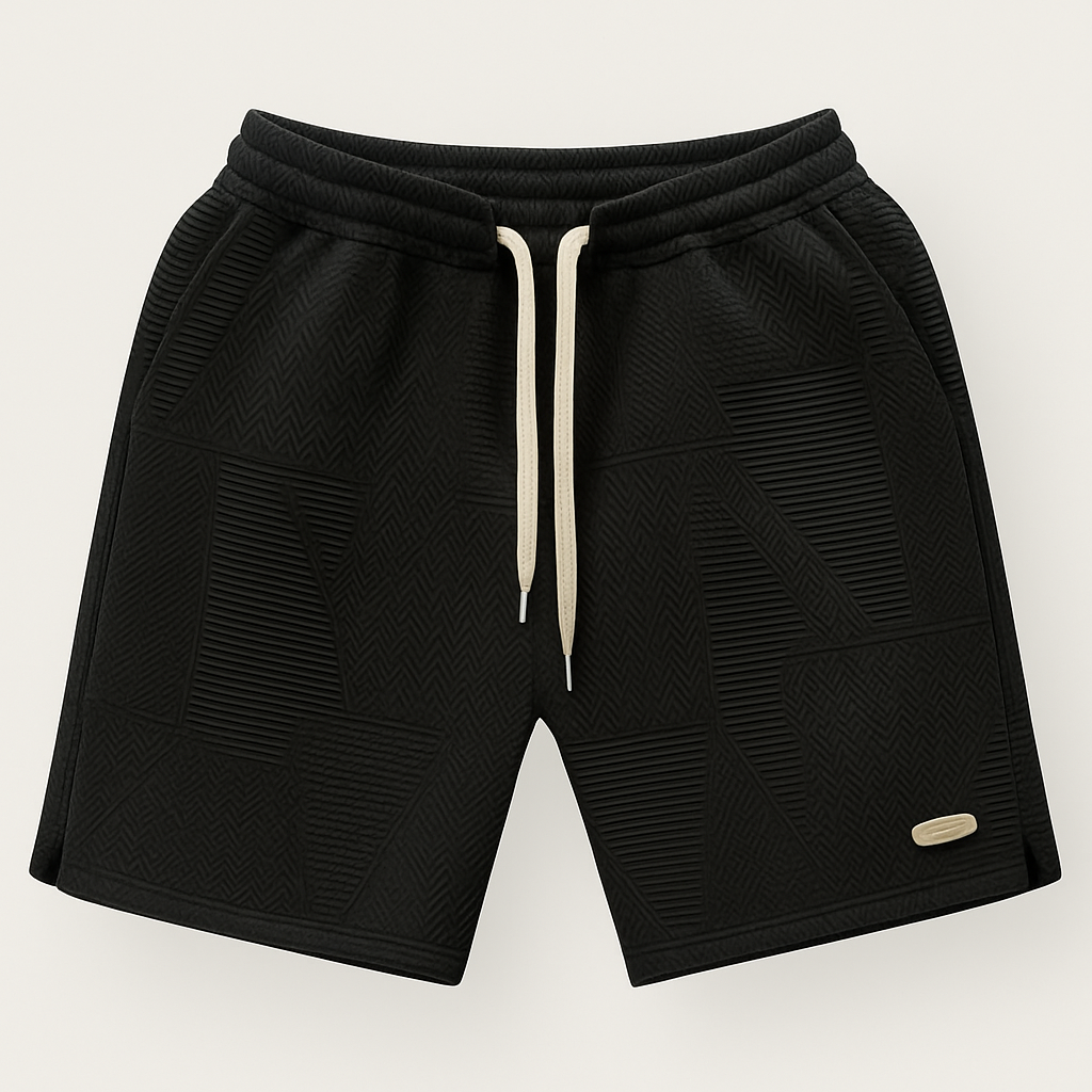 Men's Elegant Summer Black Shorts