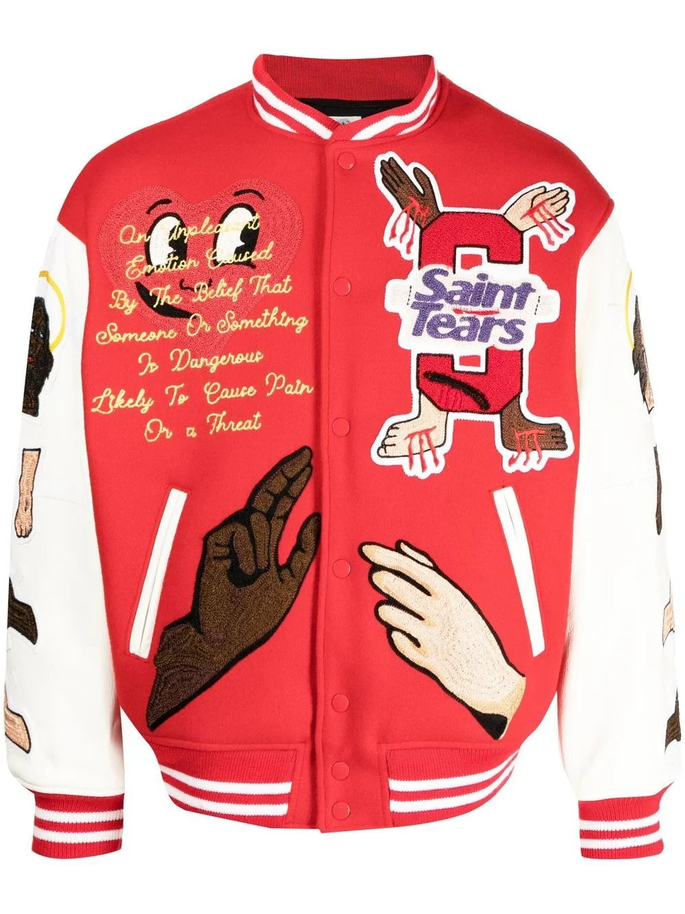 Men's Loose Jacket Longsleeved Baseball Jacket Retro Letter Cycling