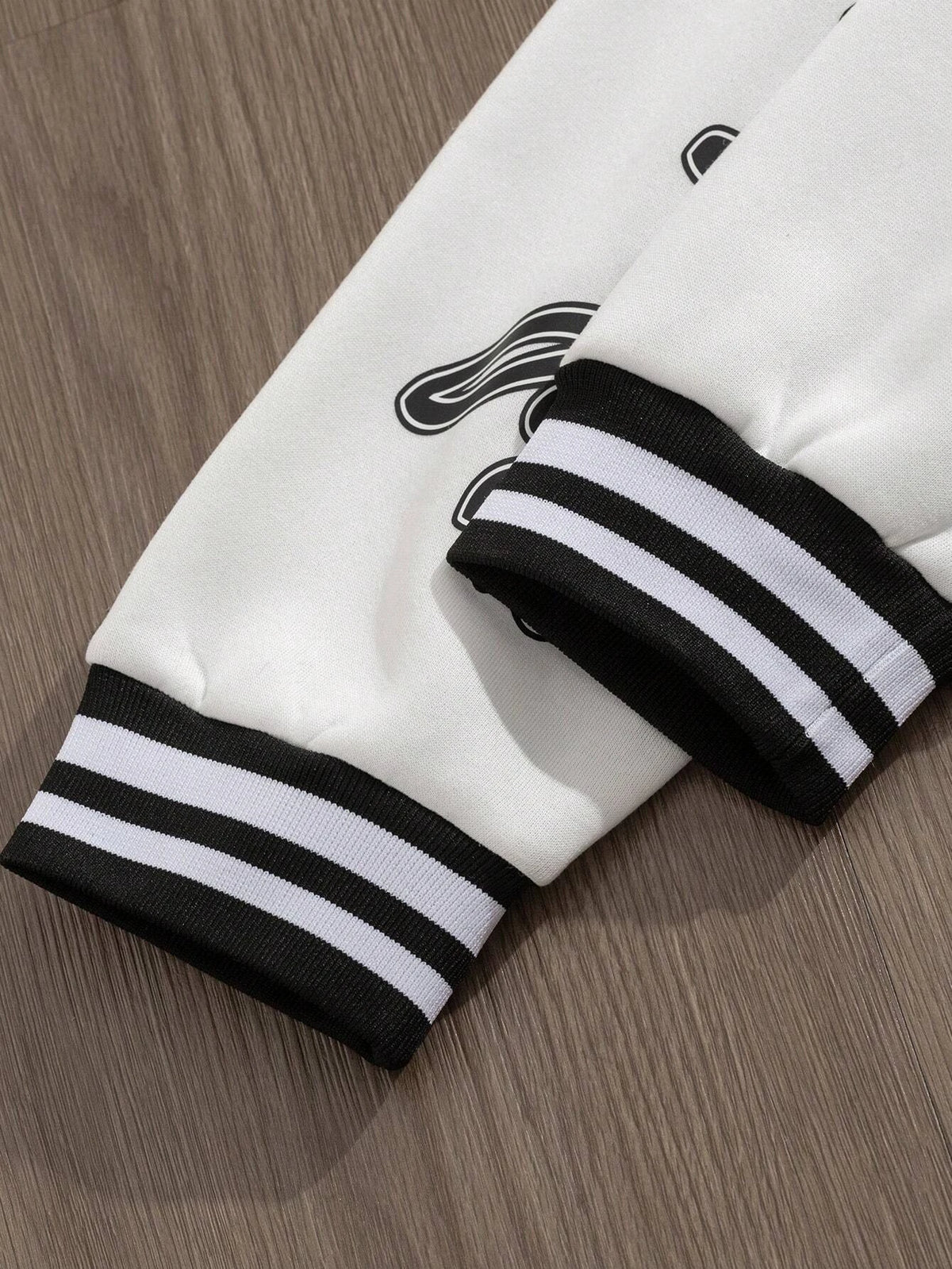Men's Manfinity Emrg Simple Print Daily Long-Sleeve Baseball Jacket